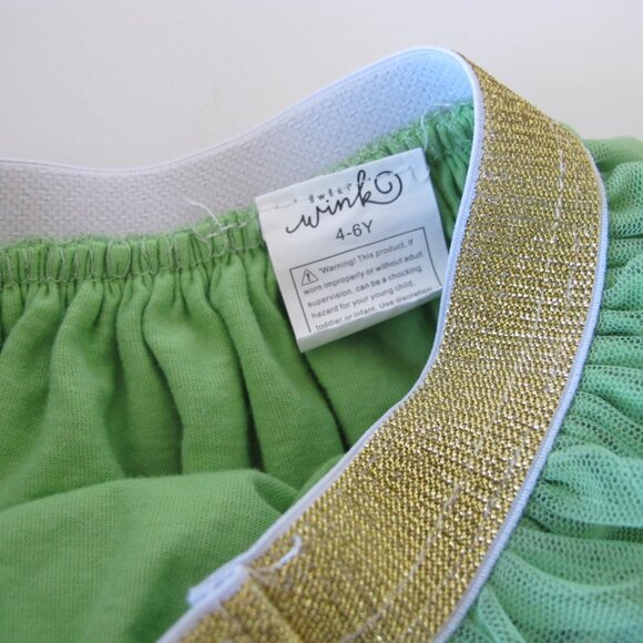 Cheeky Plum Sweet Wink St. Patrick's Day Skirt Size 4-6Y EUC - Picture 2 of 2